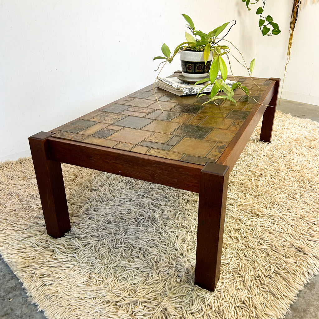 COPPER TOP COFFEE TABLE