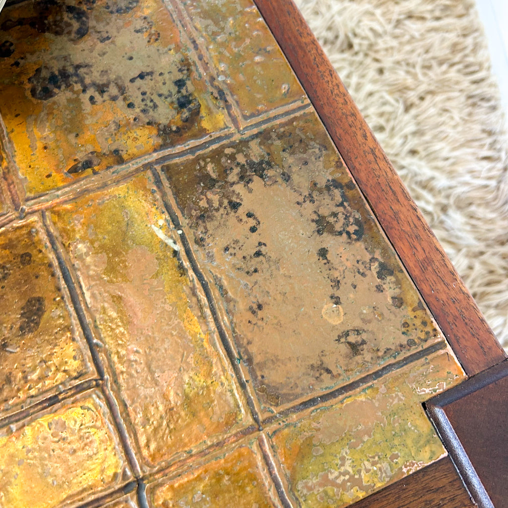 COPPER TOP COFFEE TABLE