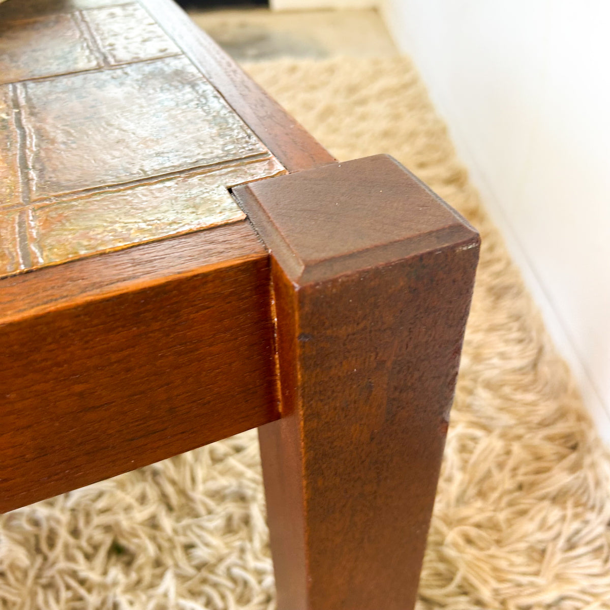 COPPER TOP COFFEE TABLE