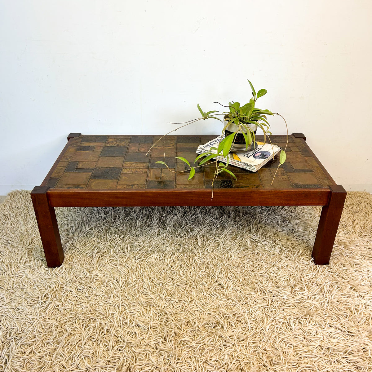 COPPER TOP COFFEE TABLE