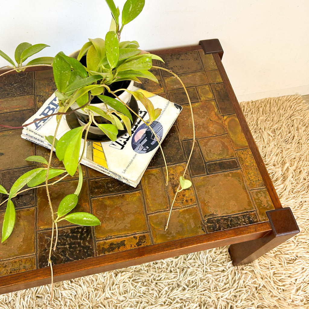 COPPER TOP COFFEE TABLE