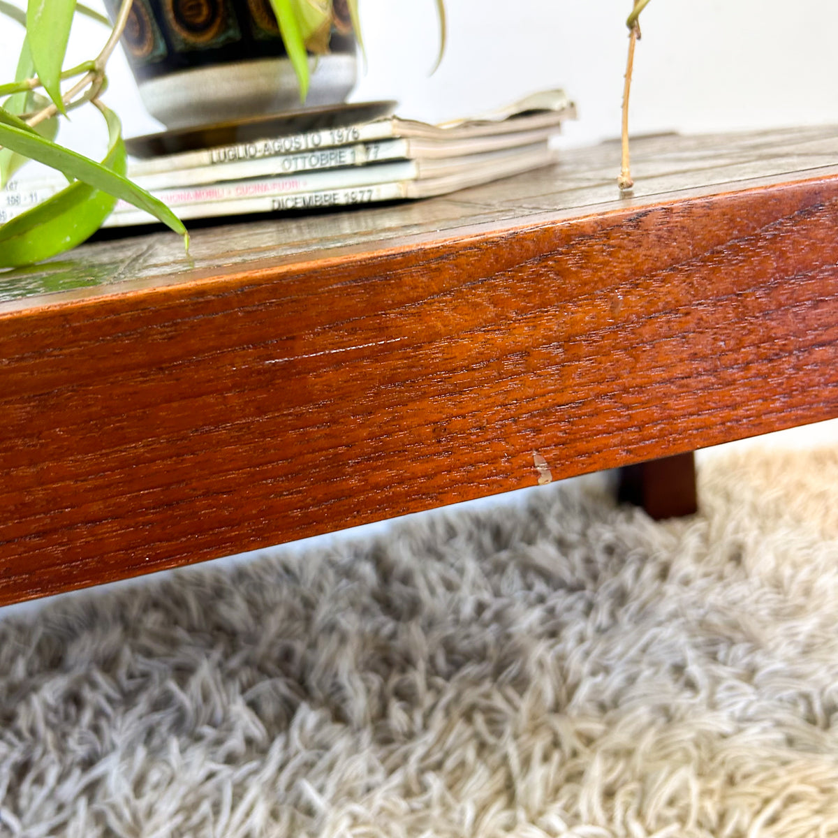 COPPER TOP COFFEE TABLE