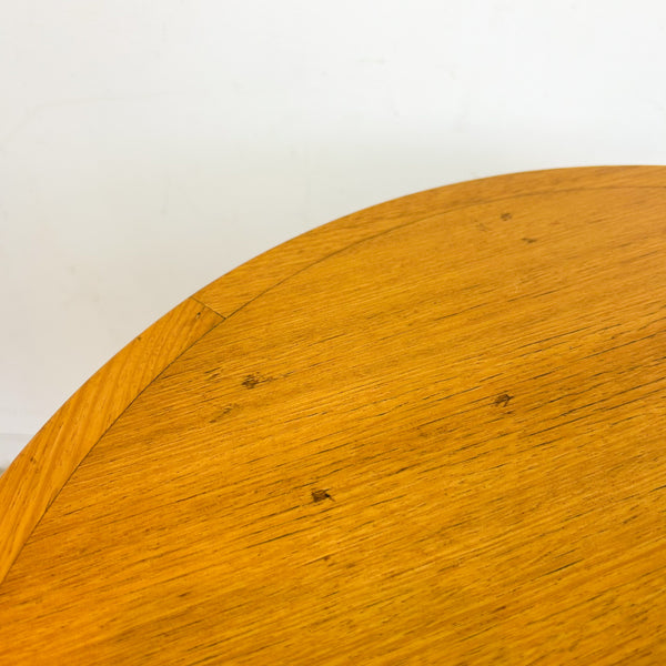 TIMBER & CHROME SIDE TABLE