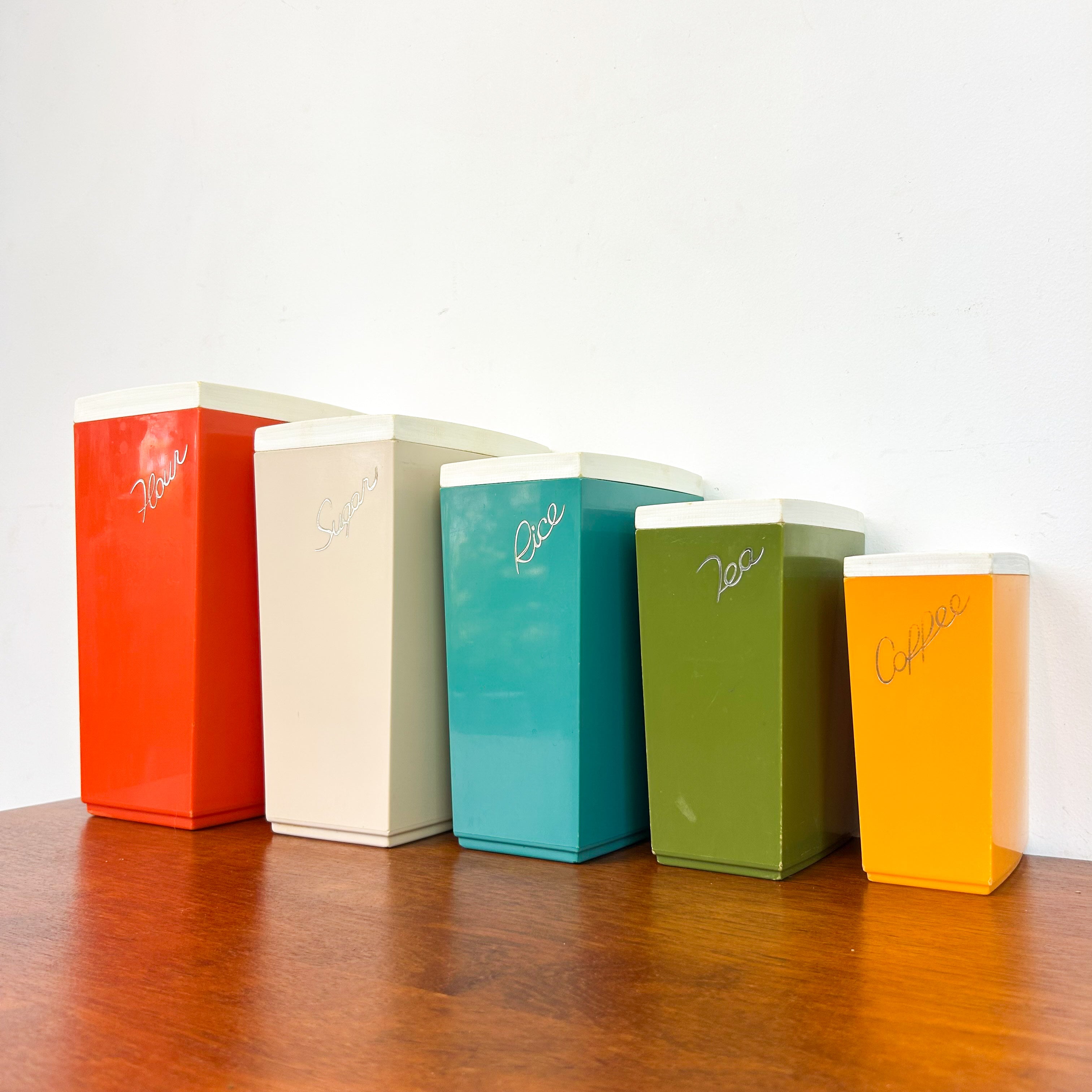 CAPRI PLASTIC CANISTER SET - HEY JUDE WORKSHOP • Vintage furniture & objects Melbourne