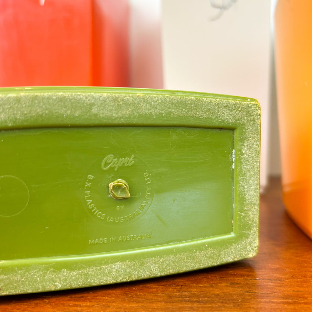 CAPRI PLASTIC CANISTER SET - HEY JUDE WORKSHOP • Vintage furniture & objects Melbourne