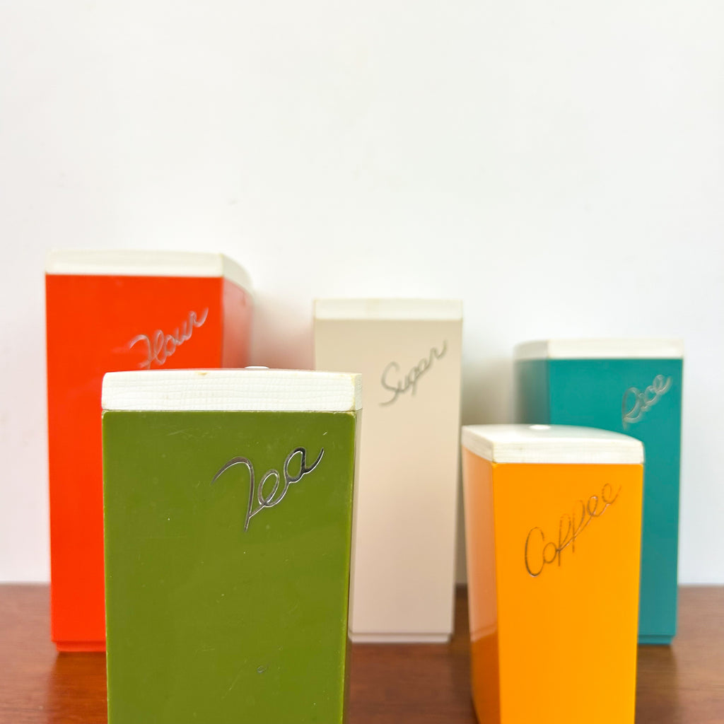 CAPRI PLASTIC CANISTER SET - HEY JUDE WORKSHOP • Vintage furniture & objects Melbourne