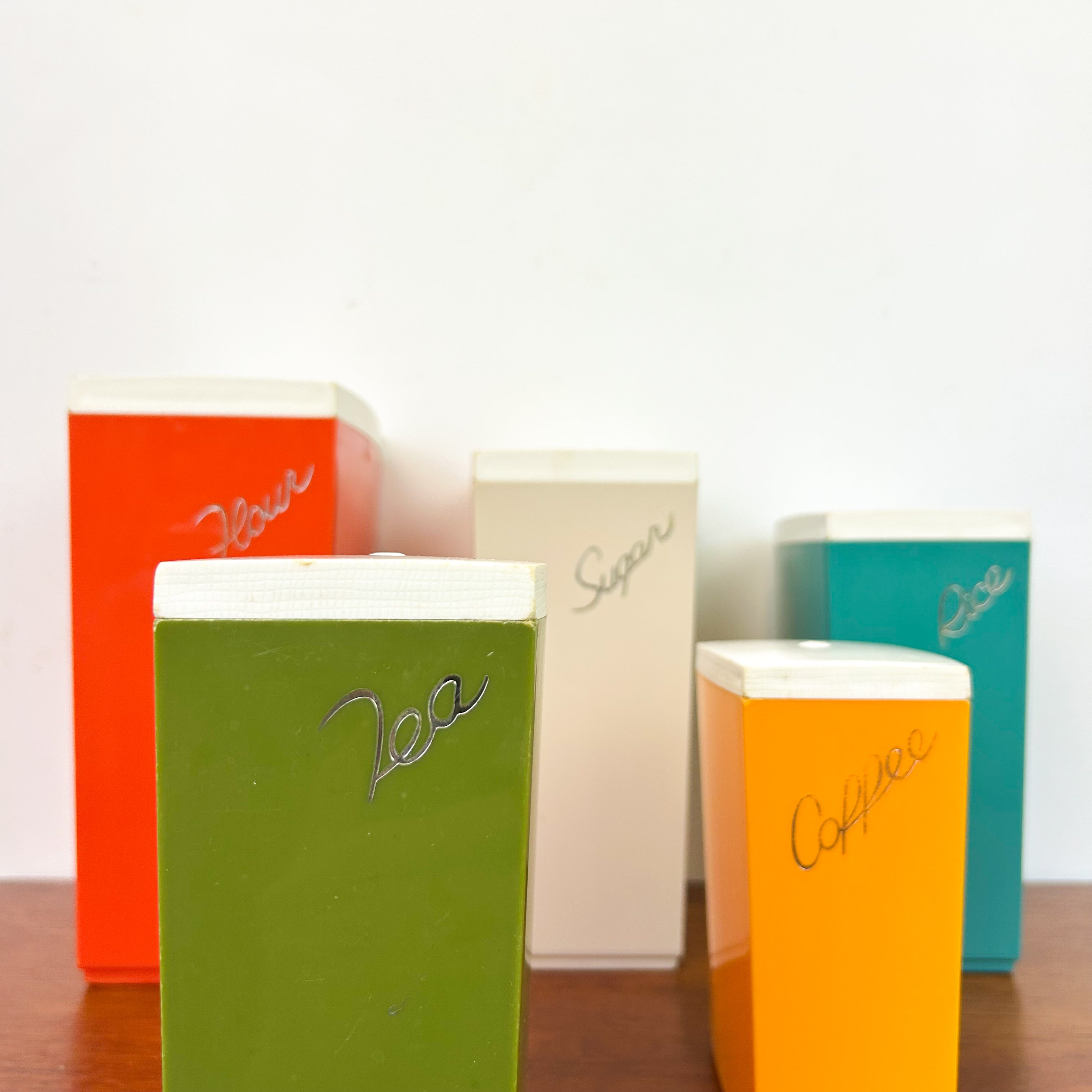 CAPRI PLASTIC CANISTER SET - HEY JUDE WORKSHOP • Vintage furniture & objects Melbourne