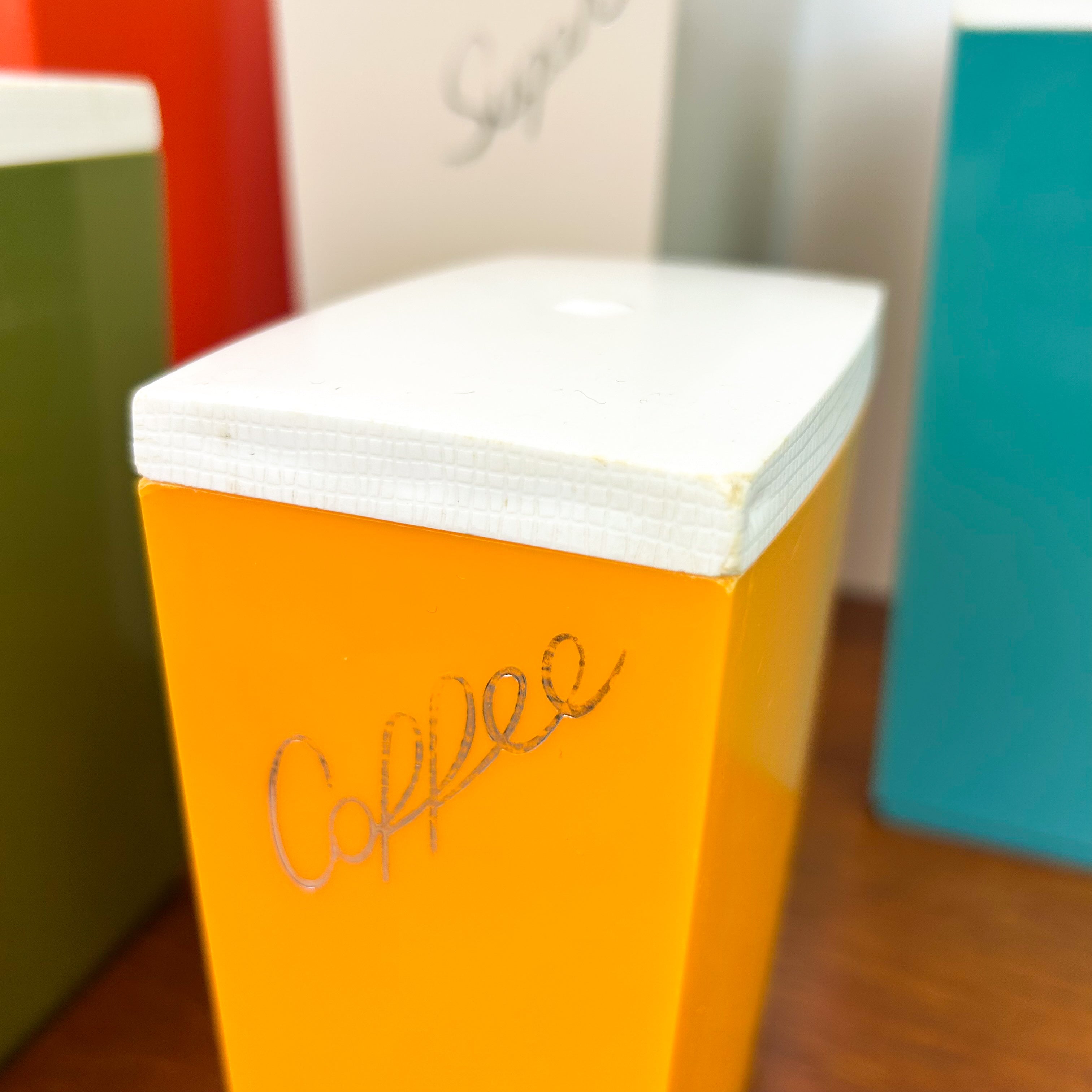 CAPRI PLASTIC CANISTER SET - HEY JUDE WORKSHOP • Vintage furniture & objects Melbourne