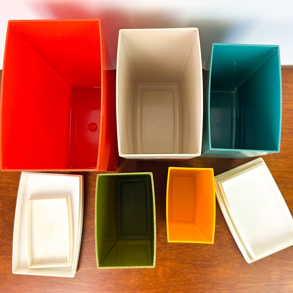 CAPRI PLASTIC CANISTER SET - HEY JUDE WORKSHOP • Vintage furniture & objects Melbourne