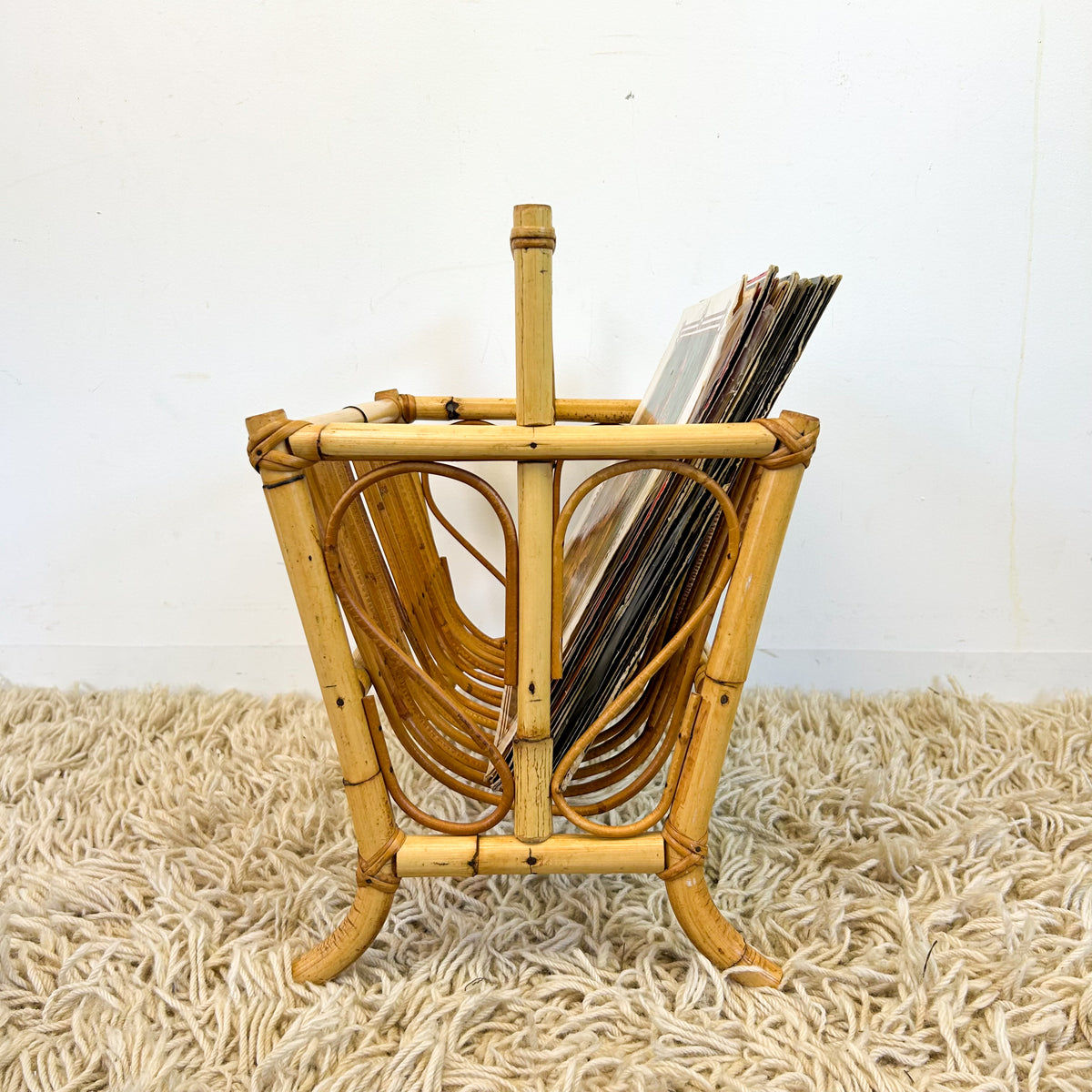 CANE MAGAZINE RACK - HEY JUDE WORKSHOP • Vintage furniture & objects Melbourne
