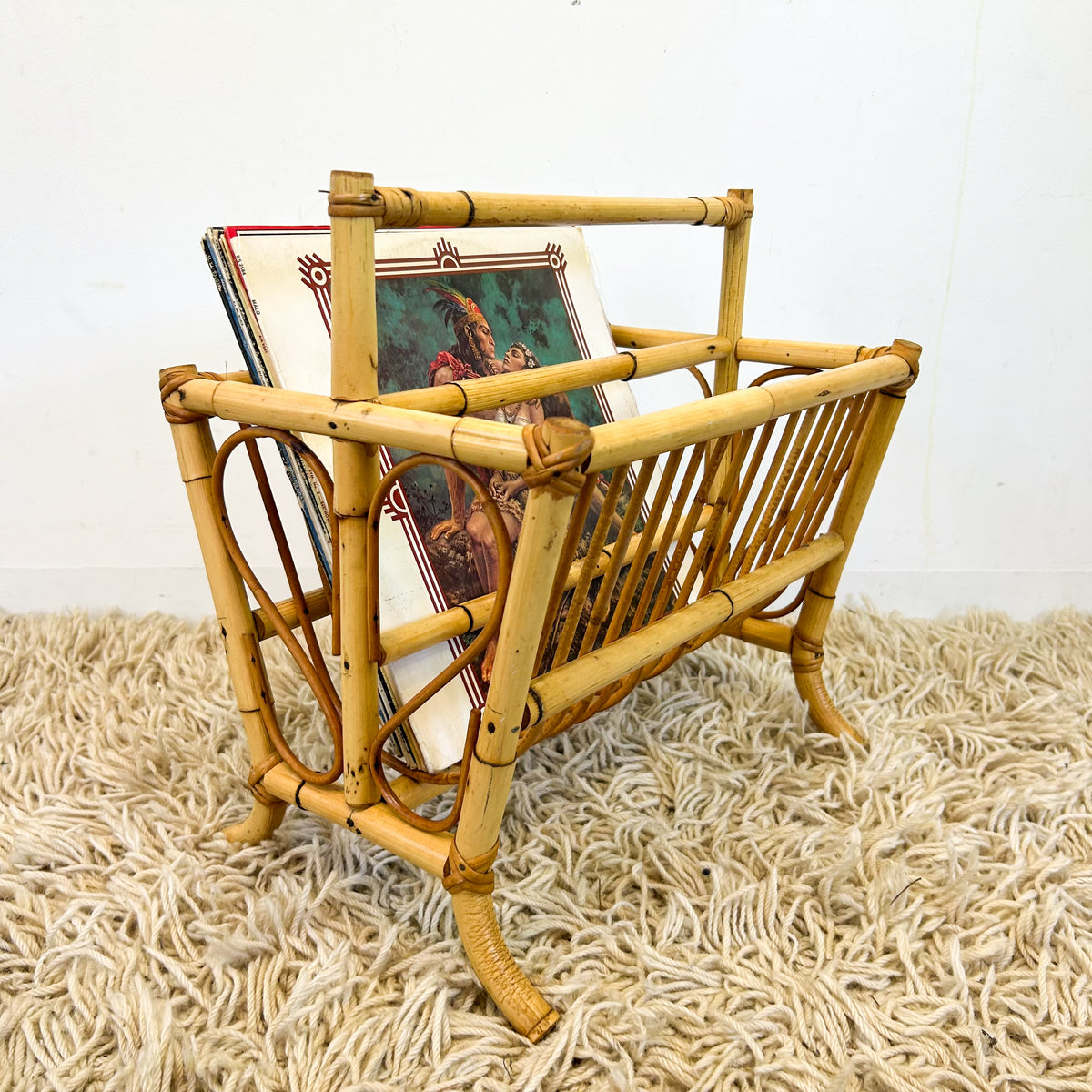 CANE MAGAZINE RACK - HEY JUDE WORKSHOP • Vintage furniture & objects Melbourne