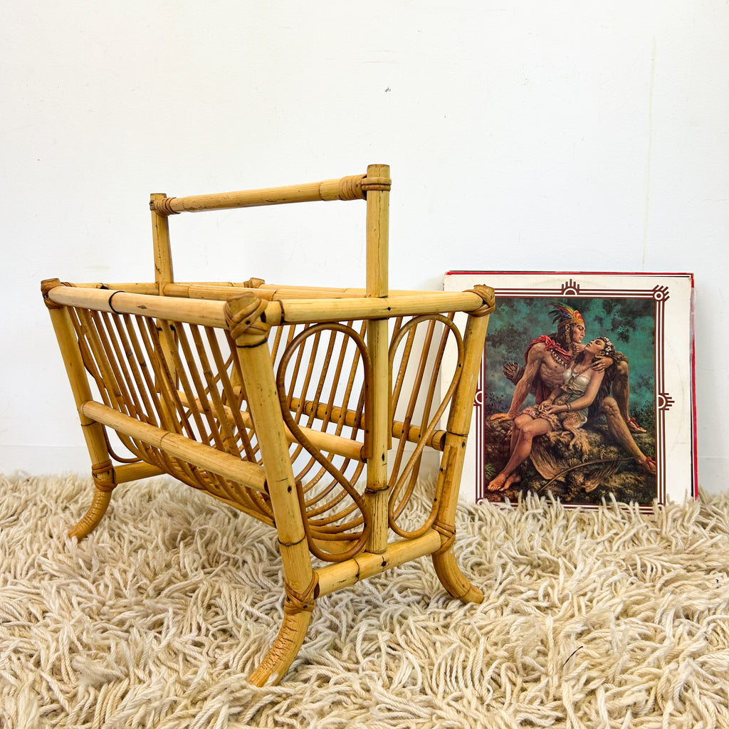 CANE MAGAZINE RACK - HEY JUDE WORKSHOP • Vintage furniture & objects Melbourne