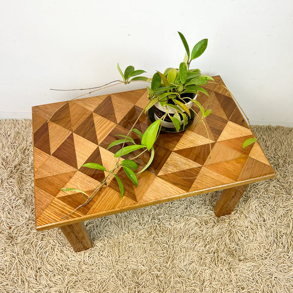 TIMBER INLAID COFFEE TABLE