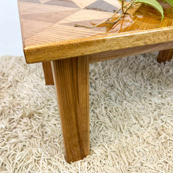 TIMBER INLAID COFFEE TABLE