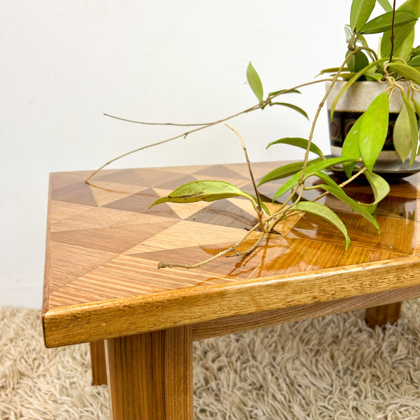 TIMBER INLAID COFFEE TABLE