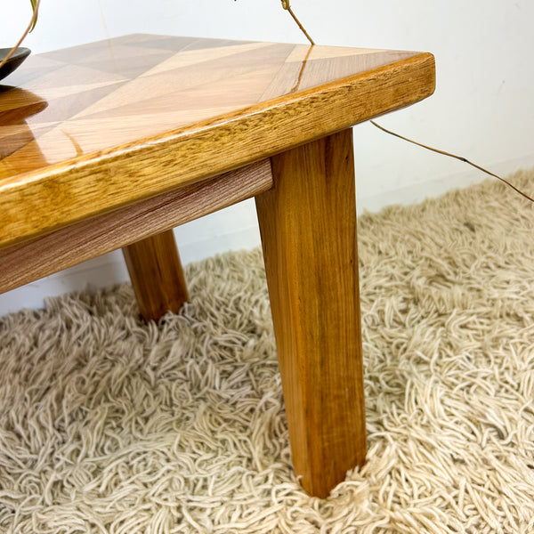 TIMBER INLAID COFFEE TABLE