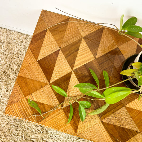 TIMBER INLAID COFFEE TABLE