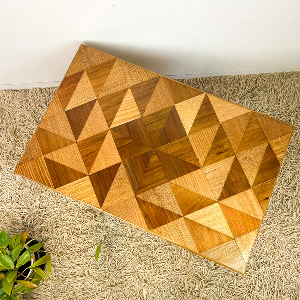 TIMBER INLAID COFFEE TABLE