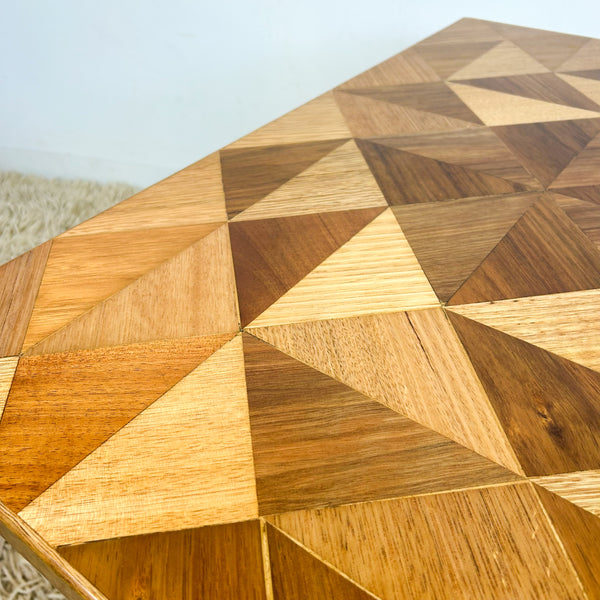 TIMBER INLAID COFFEE TABLE