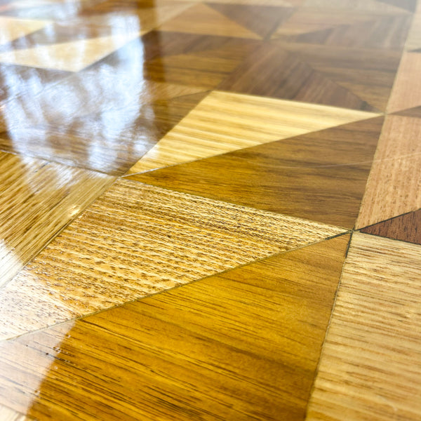 TIMBER INLAID COFFEE TABLE