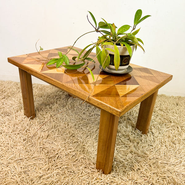TIMBER INLAID COFFEE TABLE