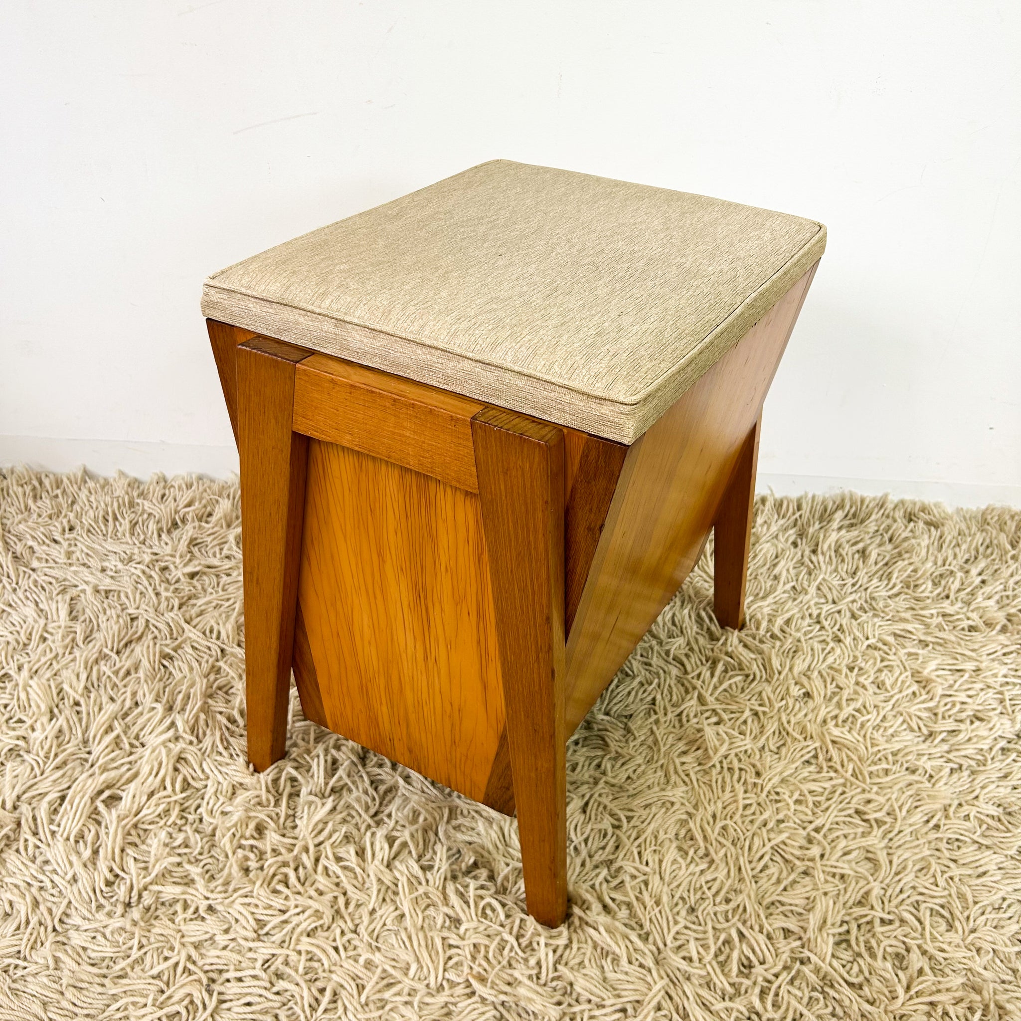 VINYL STORAGE STOOL