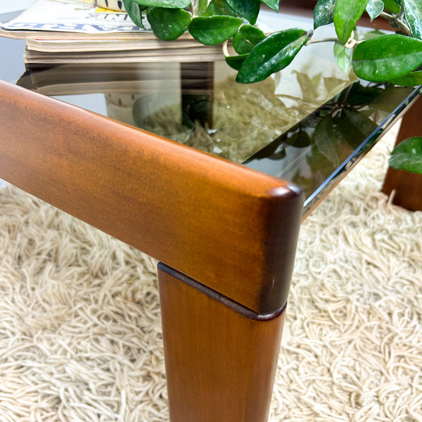 SMOKY GLASS COFFEE TABLE