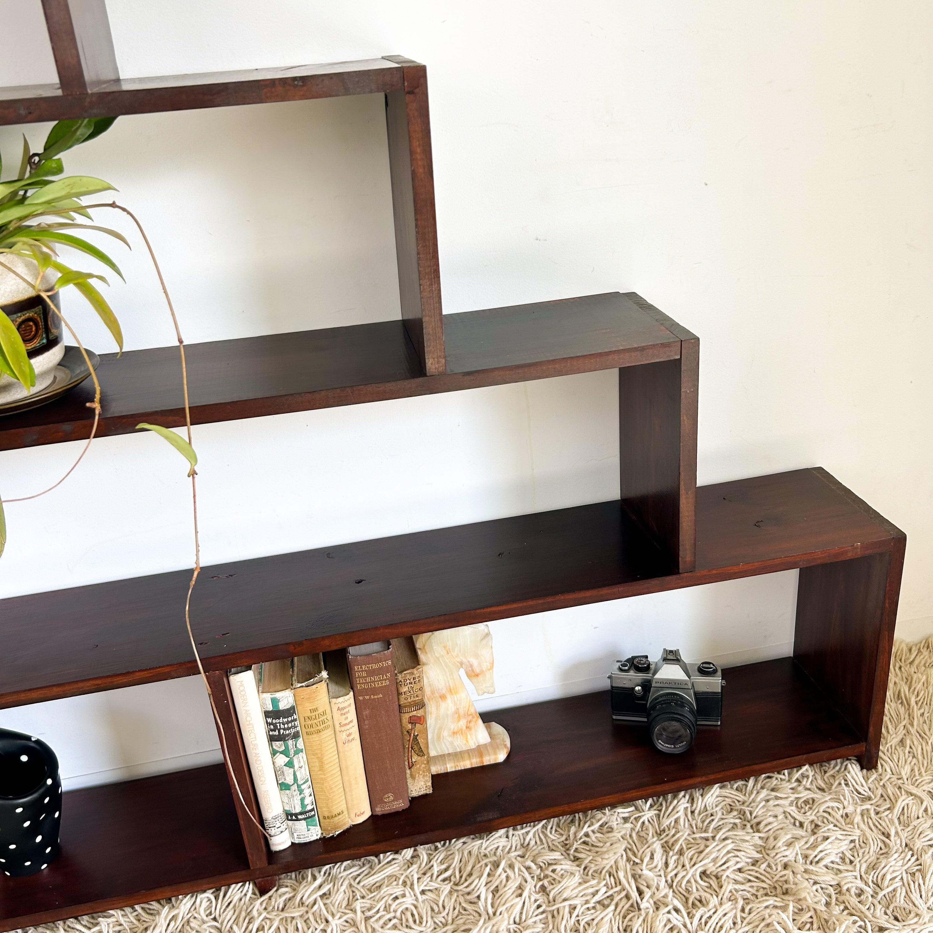LARGE STEPPED BOOKCASE - HEY JUDE WORKSHOP • Vintage furniture & objects Melbourne