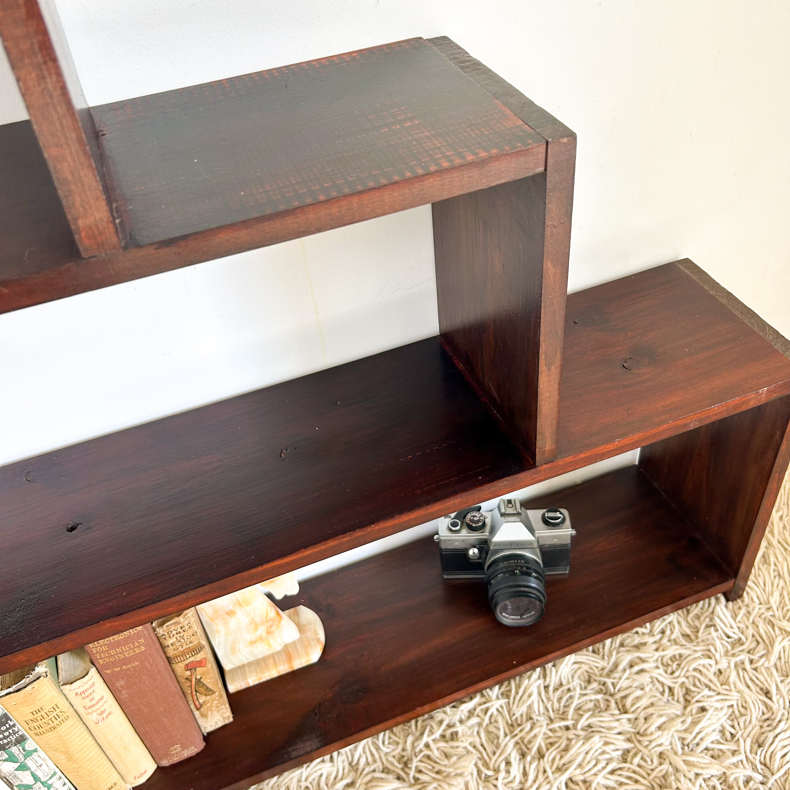 LARGE STEPPED BOOKCASE - HEY JUDE WORKSHOP • Vintage furniture & objects Melbourne
