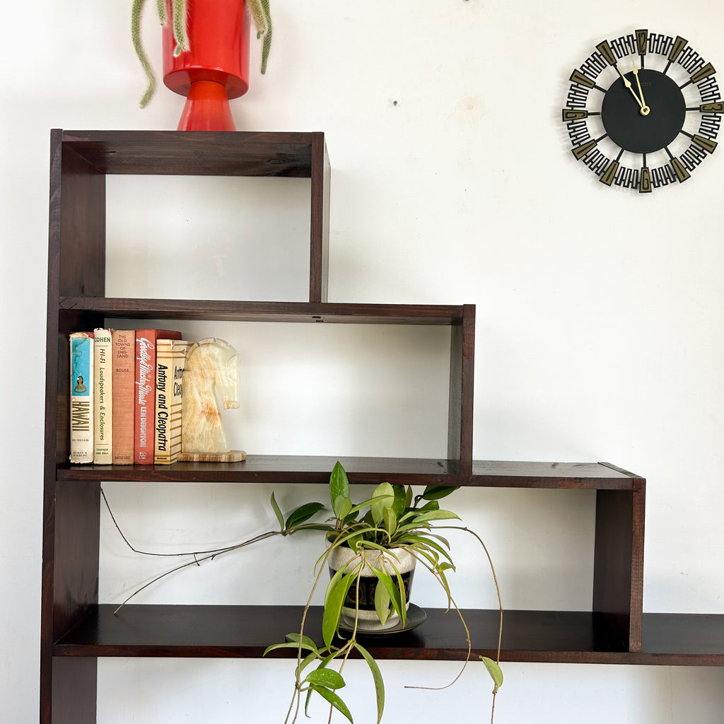 LARGE STEPPED BOOKCASE - HEY JUDE WORKSHOP • Vintage furniture & objects Melbourne
