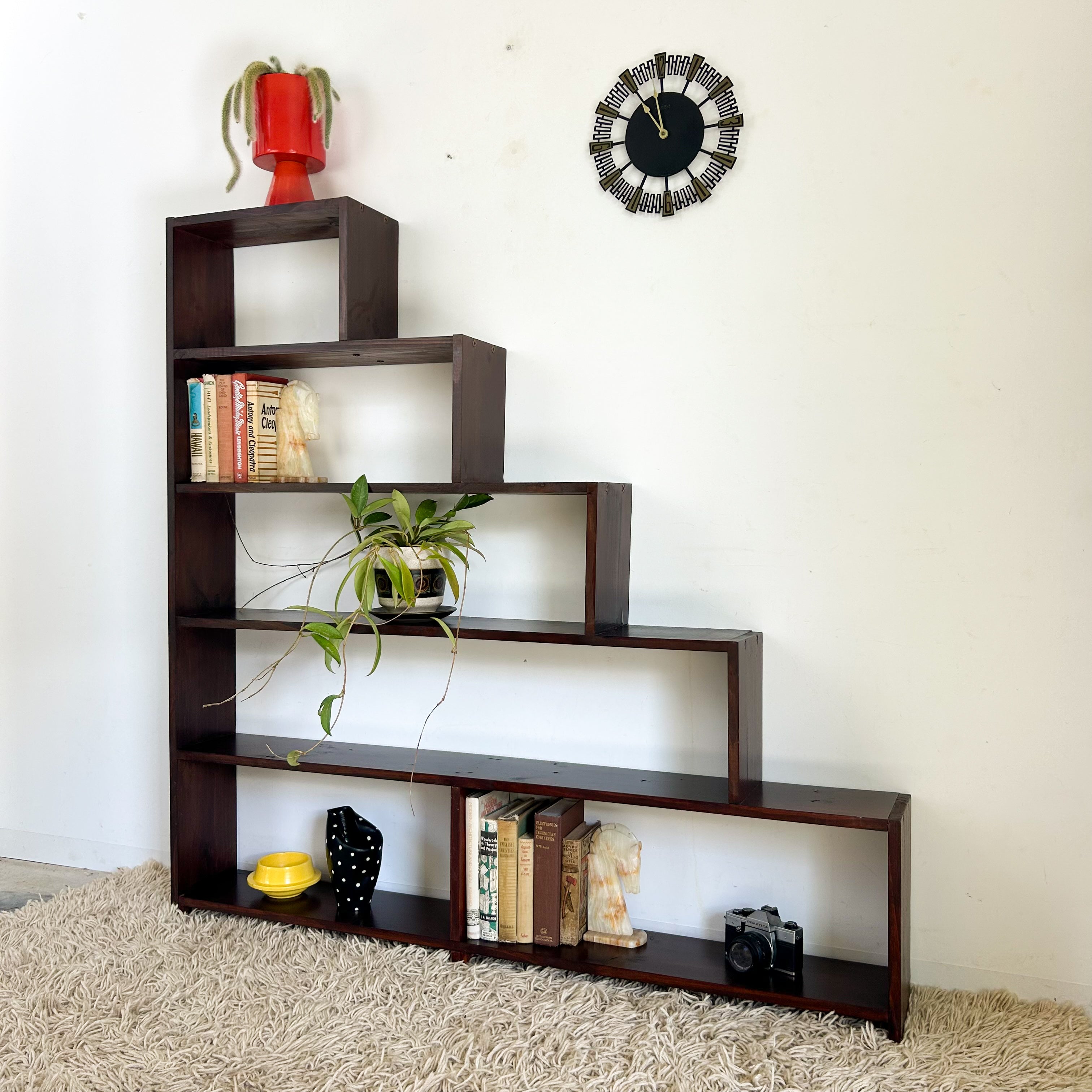 LARGE STEPPED BOOKCASE - HEY JUDE WORKSHOP • Vintage furniture & objects Melbourne