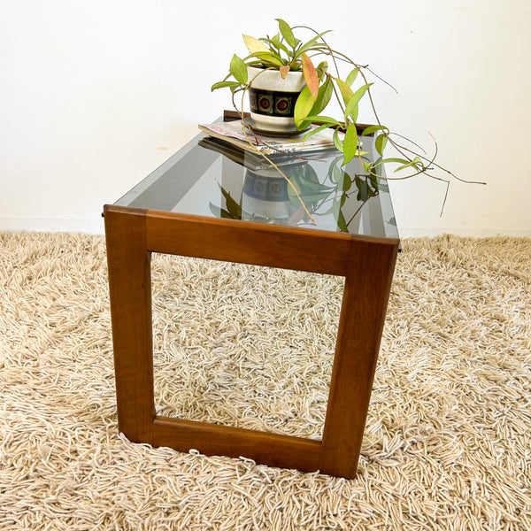 SMOKY GLASS COFFEE TABLE