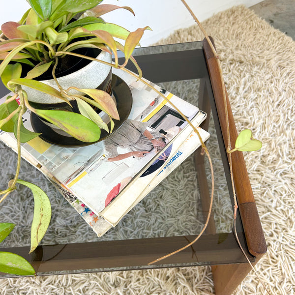 SMOKY GLASS COFFEE TABLE