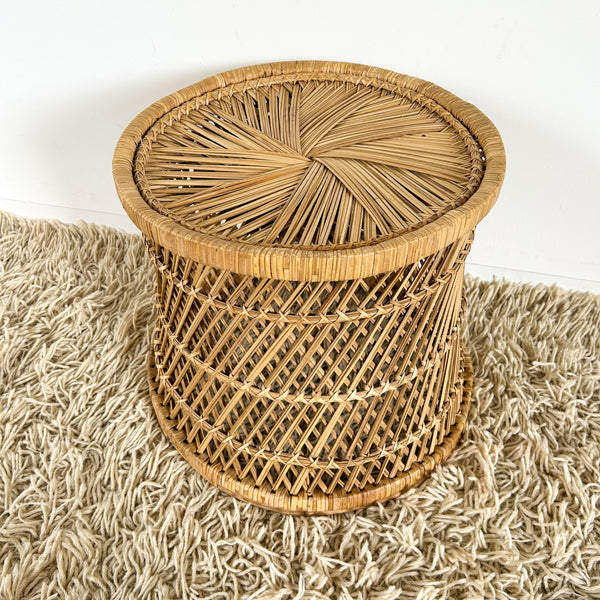 CANE SIDE TABLE