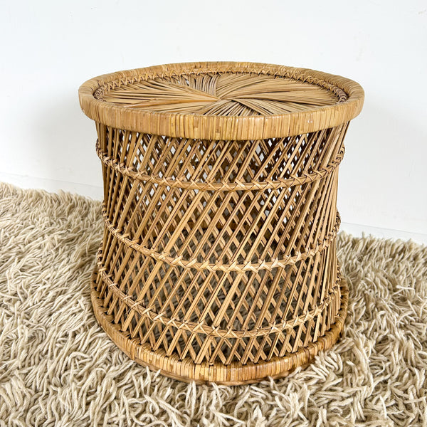 CANE SIDE TABLE