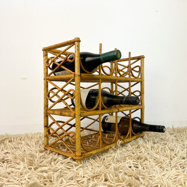 CANE WINE RACK