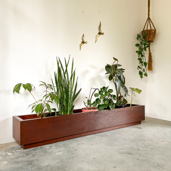 MASSIVE WOODEN PLANTER BOX