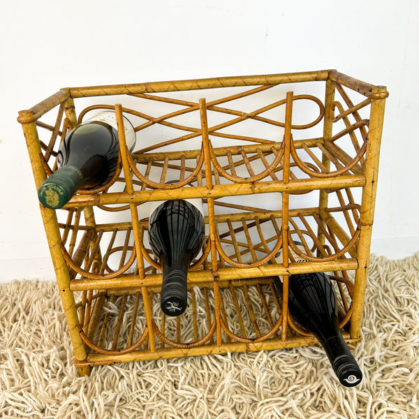 CANE WINE RACK