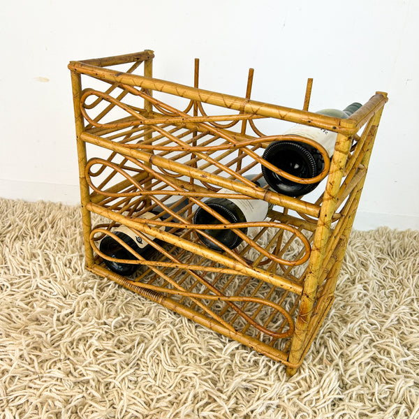 CANE WINE RACK