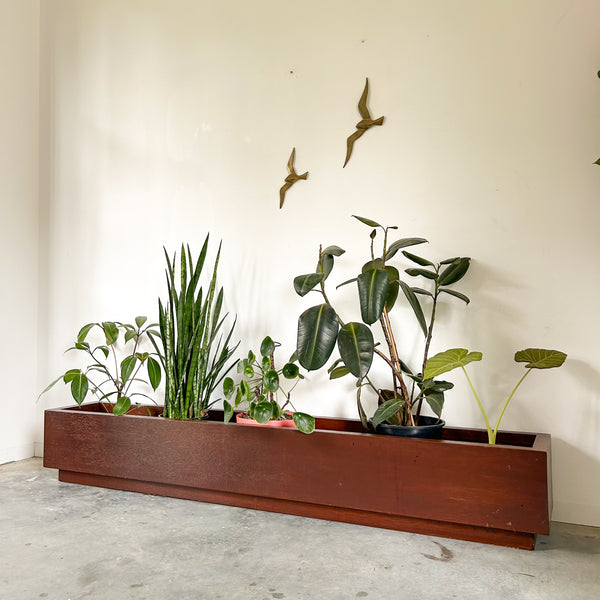 MASSIVE WOODEN PLANTER BOX