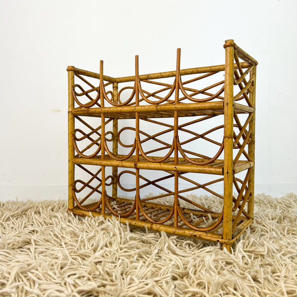 CANE WINE RACK