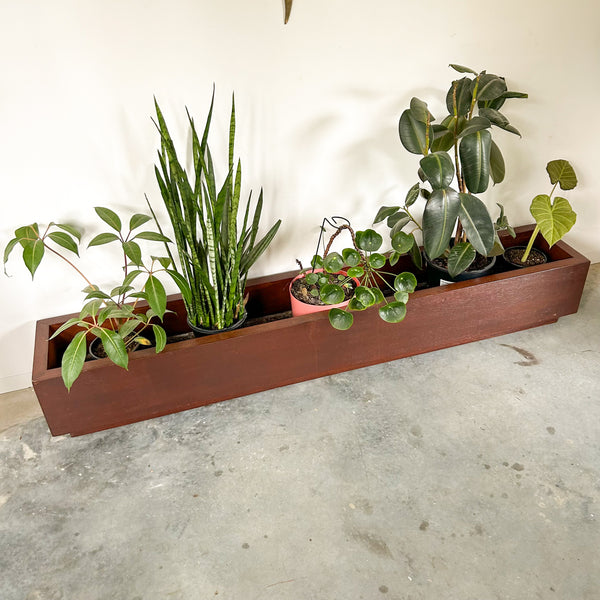 MASSIVE WOODEN PLANTER BOX