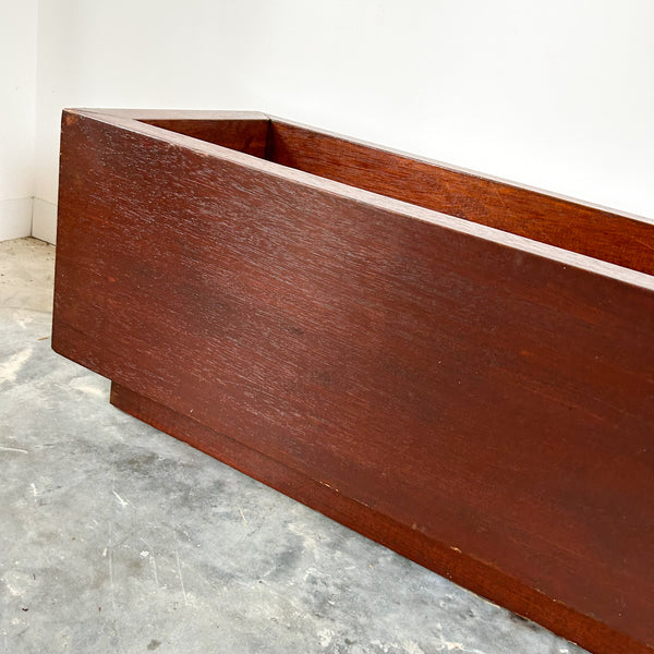 MASSIVE WOODEN PLANTER BOX