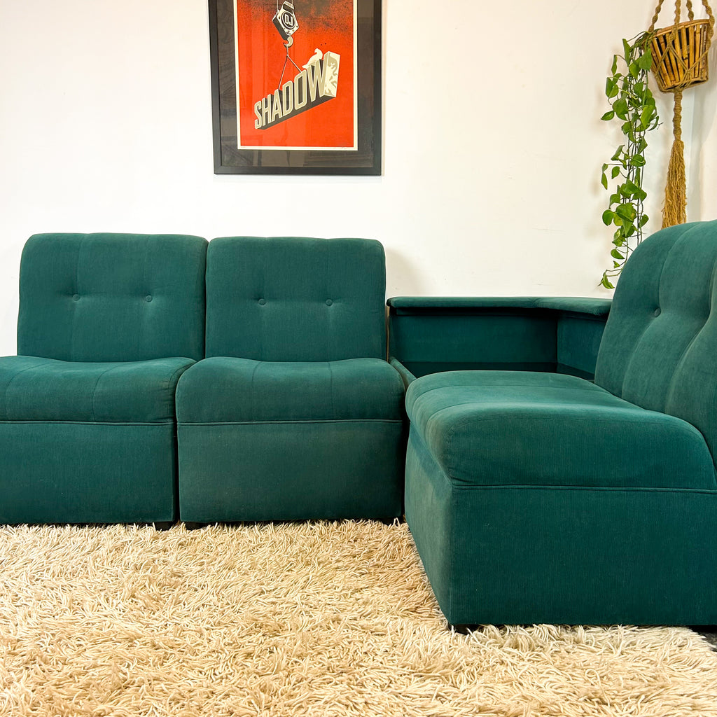MODULAR SOFA WITH CORNER COFFEE TABLE - HEY JUDE WORKSHOP • Vintage furniture & objects Melbourne