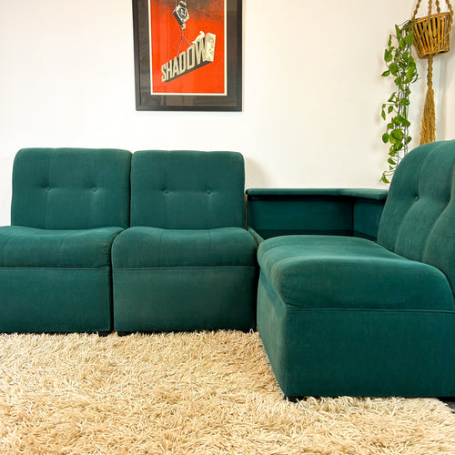 MODULAR SOFA WITH CORNER COFFEE TABLE - HEY JUDE WORKSHOP • Vintage furniture & objects Melbourne