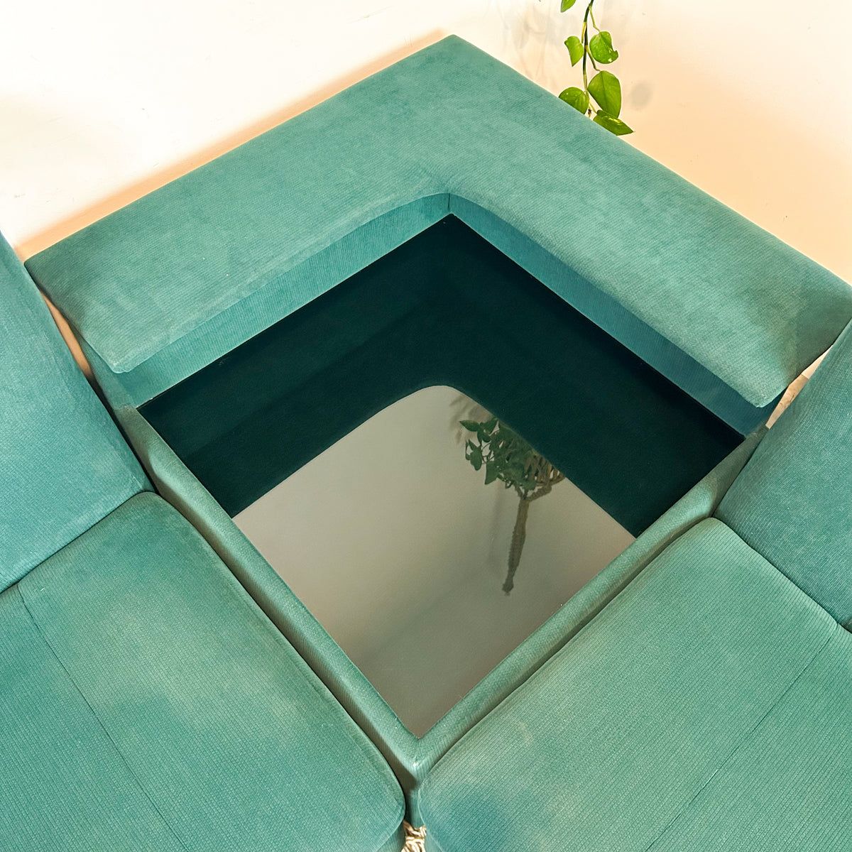 MODULAR SOFA WITH CORNER COFFEE TABLE - HEY JUDE WORKSHOP • Vintage furniture & objects Melbourne