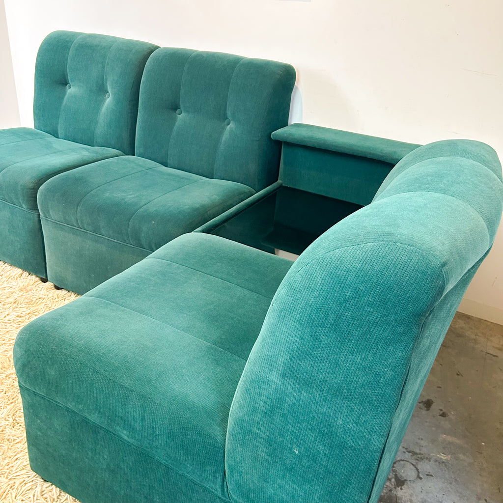 MODULAR SOFA WITH CORNER COFFEE TABLE - HEY JUDE WORKSHOP • Vintage furniture & objects Melbourne