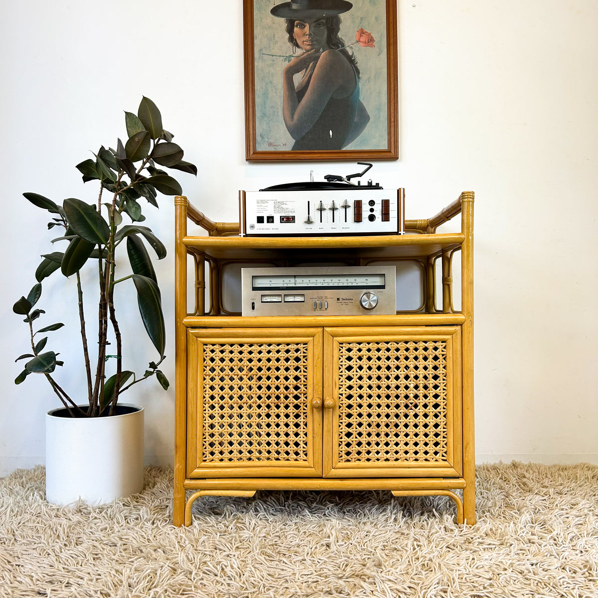 CANE CABINET - HEY JUDE WORKSHOP • Vintage furniture & objects Melbourne