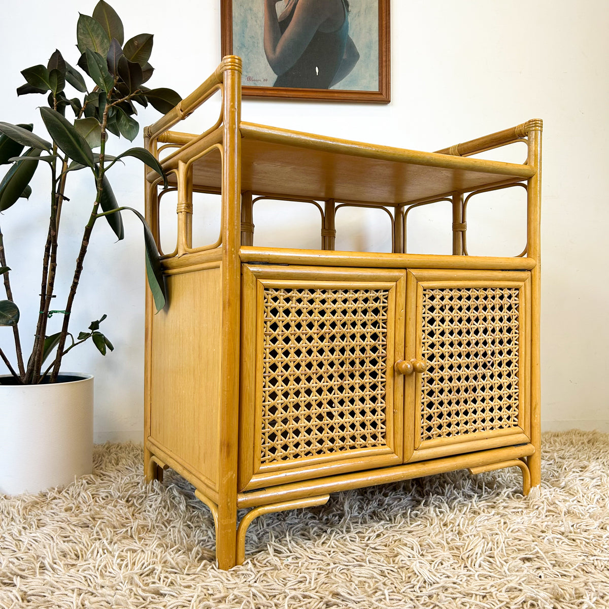 CANE CABINET - HEY JUDE WORKSHOP • Vintage furniture & objects Melbourne