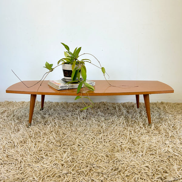 SURFBOARD LAMINATE COFFEE TABLE - HEY JUDE WORKSHOP • Vintage furniture & objects Melbourne